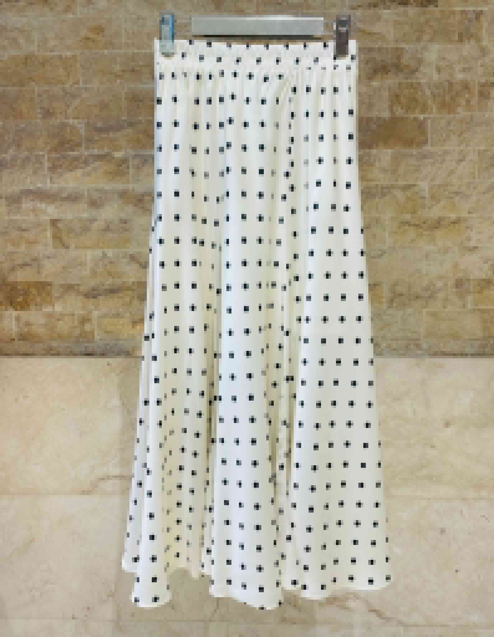 Polka Dot Satin Skirt 08152-7