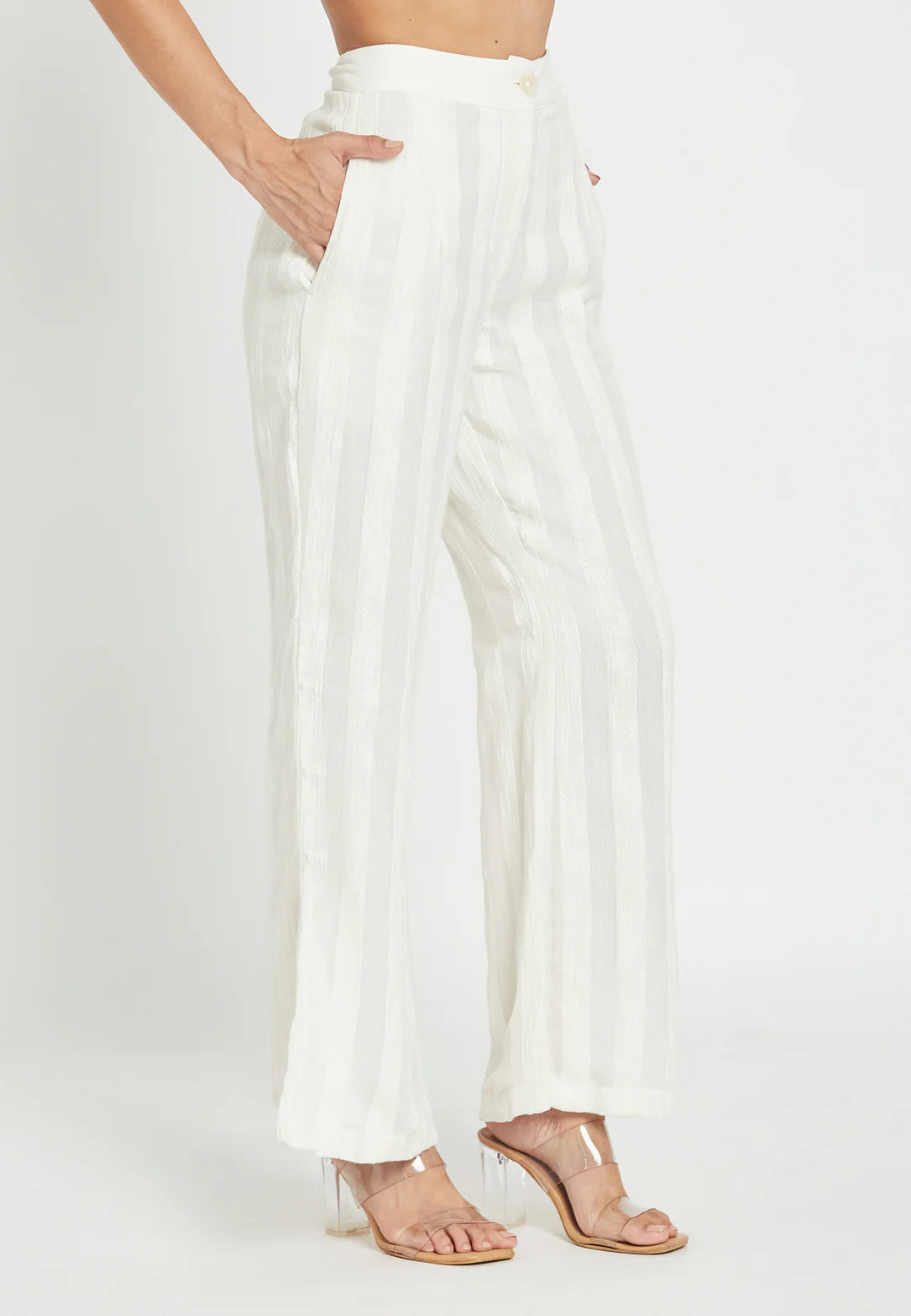 Sea Muse Wide Leg Cotton Pants بنطال قطني واسع الساق