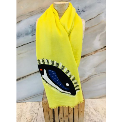 Eye Embroidered Scarf - C19091