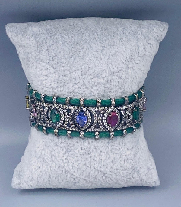 Green Thread Bracelet - CZBRC170G
