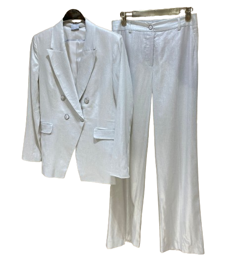 Shimmery Linen Jacket and Pants