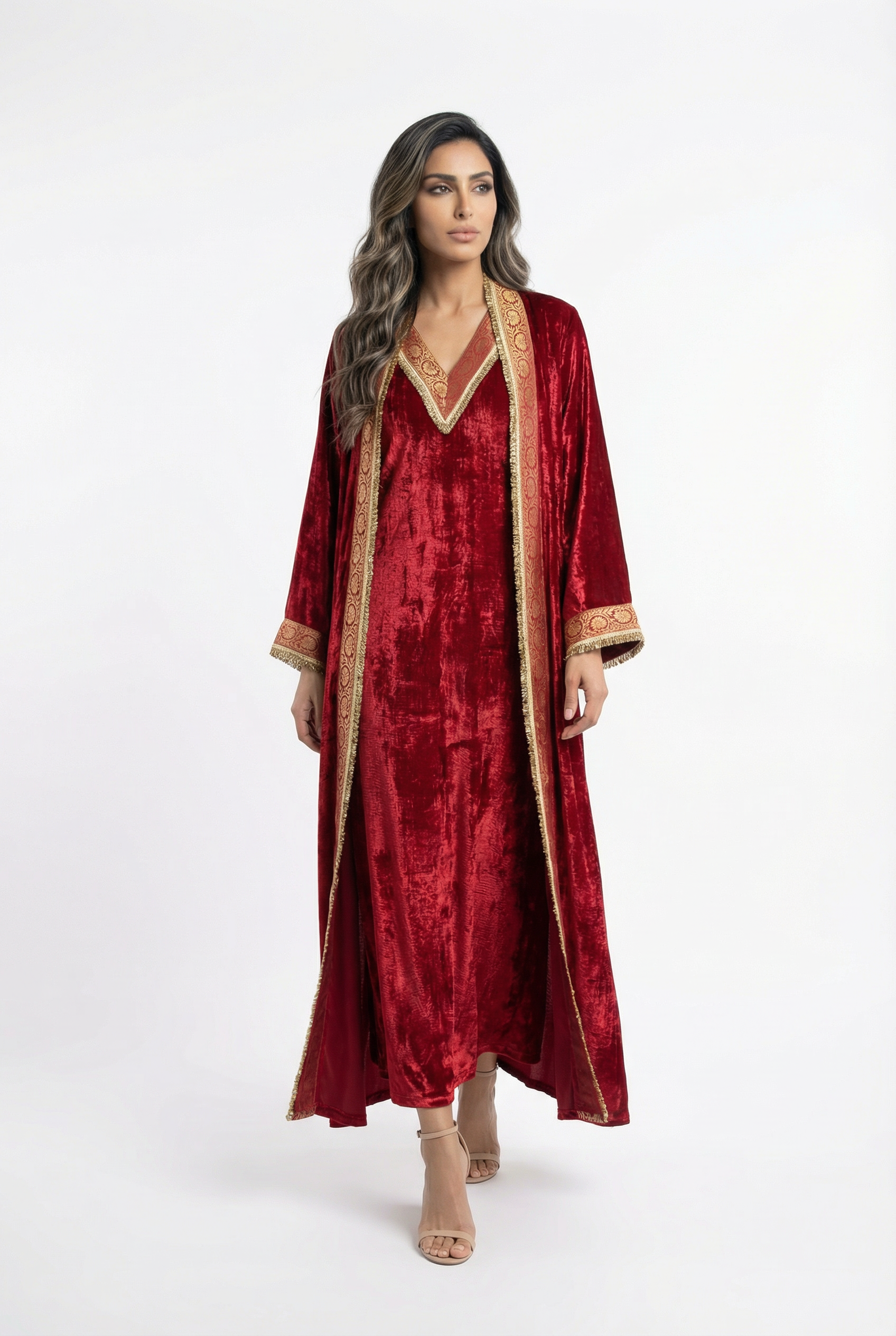 Velvet Bish Set - Brown Loft