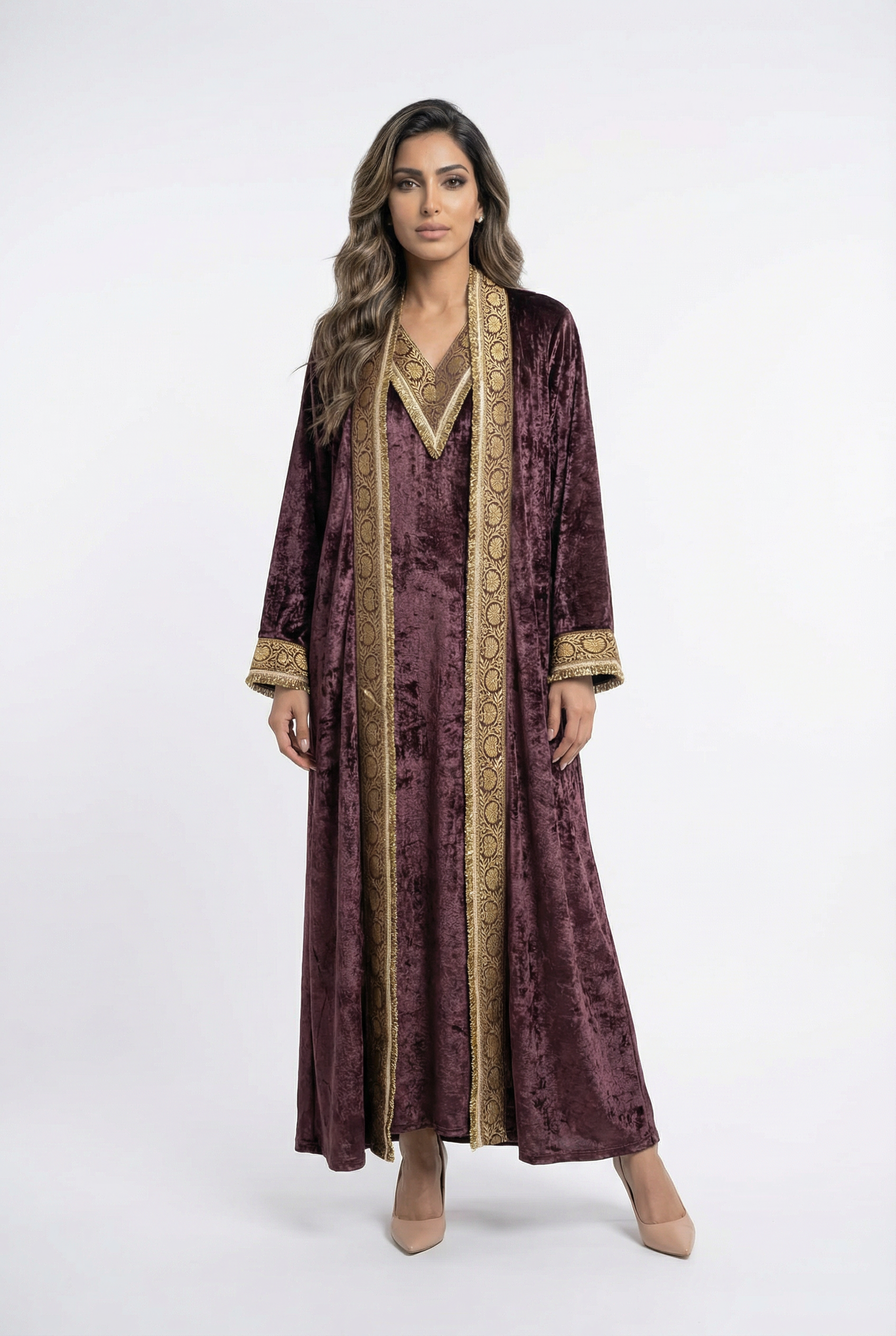 Velvet Bish Set - Brown Loft