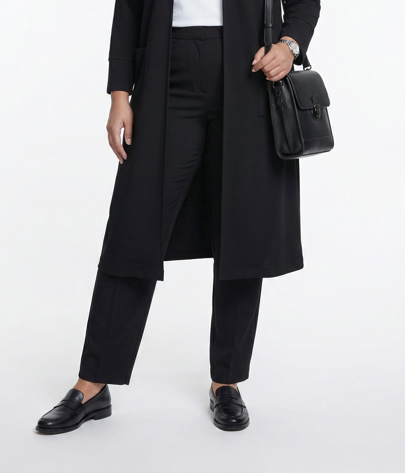 256089999 Oversized Straight Leg Pants - Brown Loft