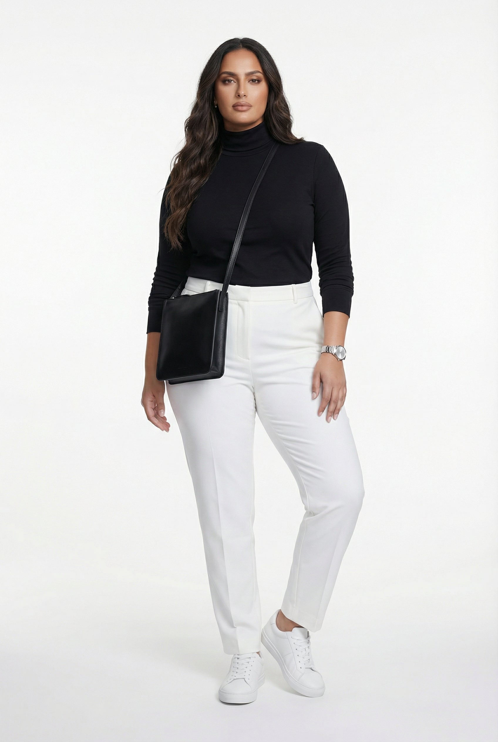 23662 Collo Oversized Sweater Top - Brown Loft