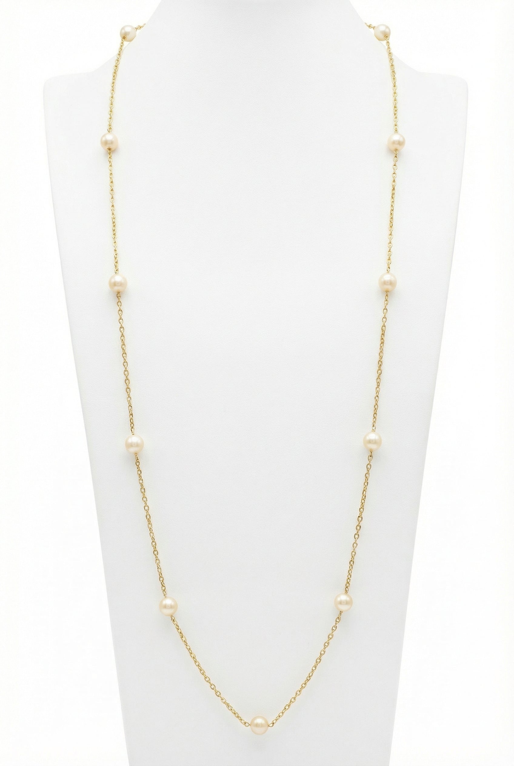 MOD Long Chain Pearl Necklace قلادة طويلة من اللؤلؤ