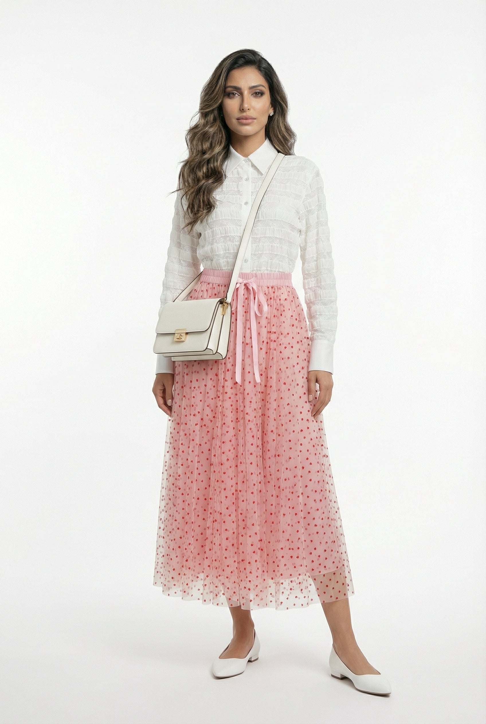 Natty Oversized Lace Shirt - Brown Loft