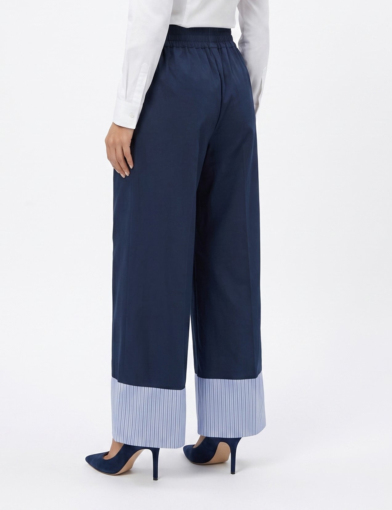 33420 Wide Leg Pleated Culottes Pant - Brown Loft