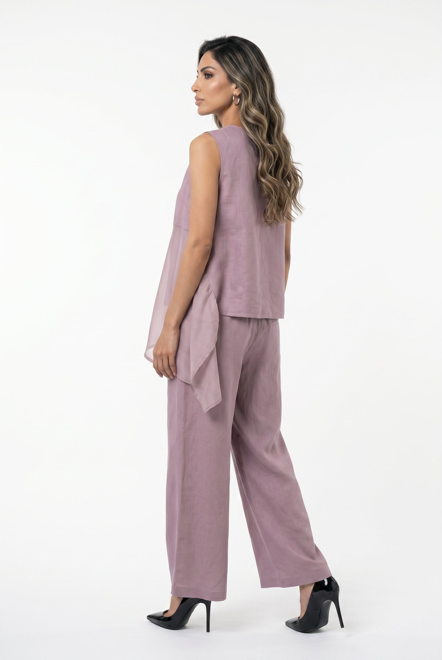 26S-1004 Sleeveless Top - Brown Loft