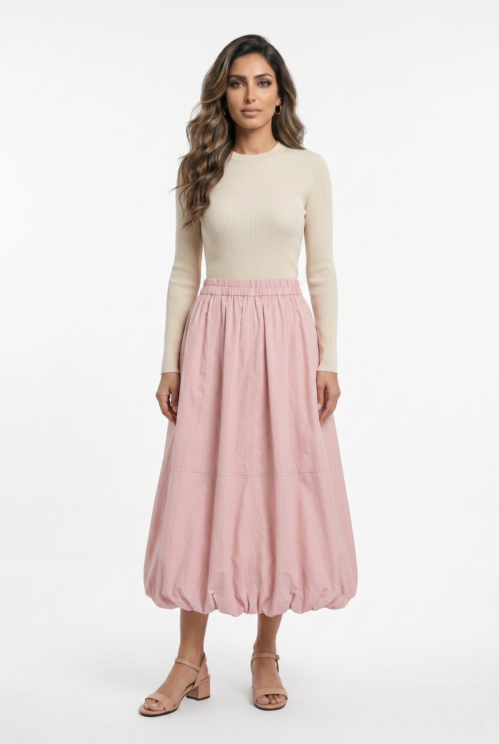 CW2413 Balloon Skirt - Brown Loft