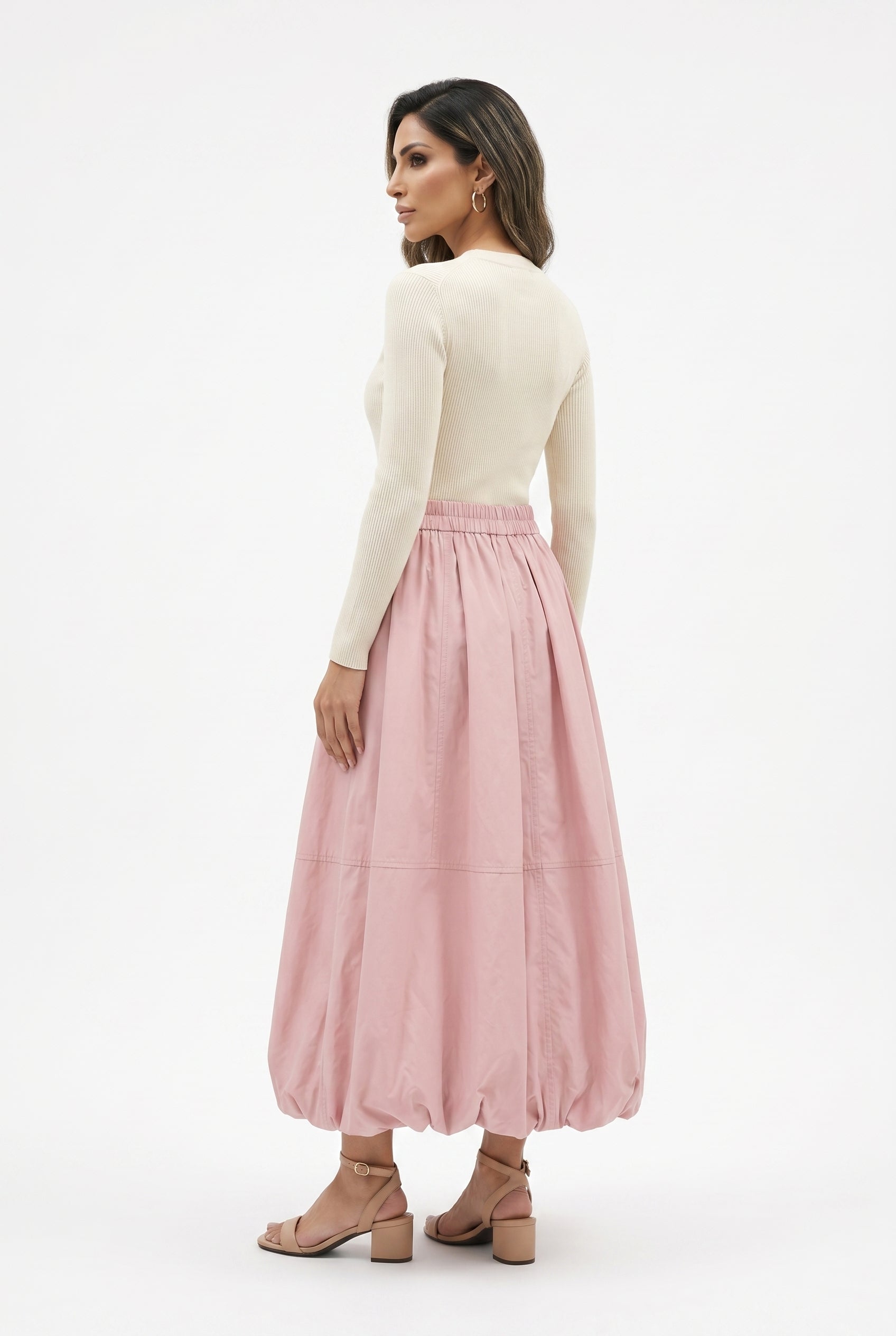 CW2413 Balloon Skirt - Brown Loft