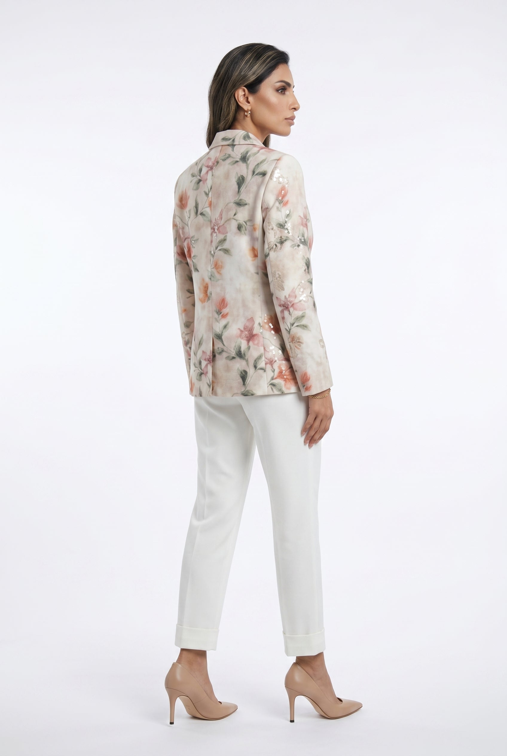 Floral Print Embroidery Jacket Amelie