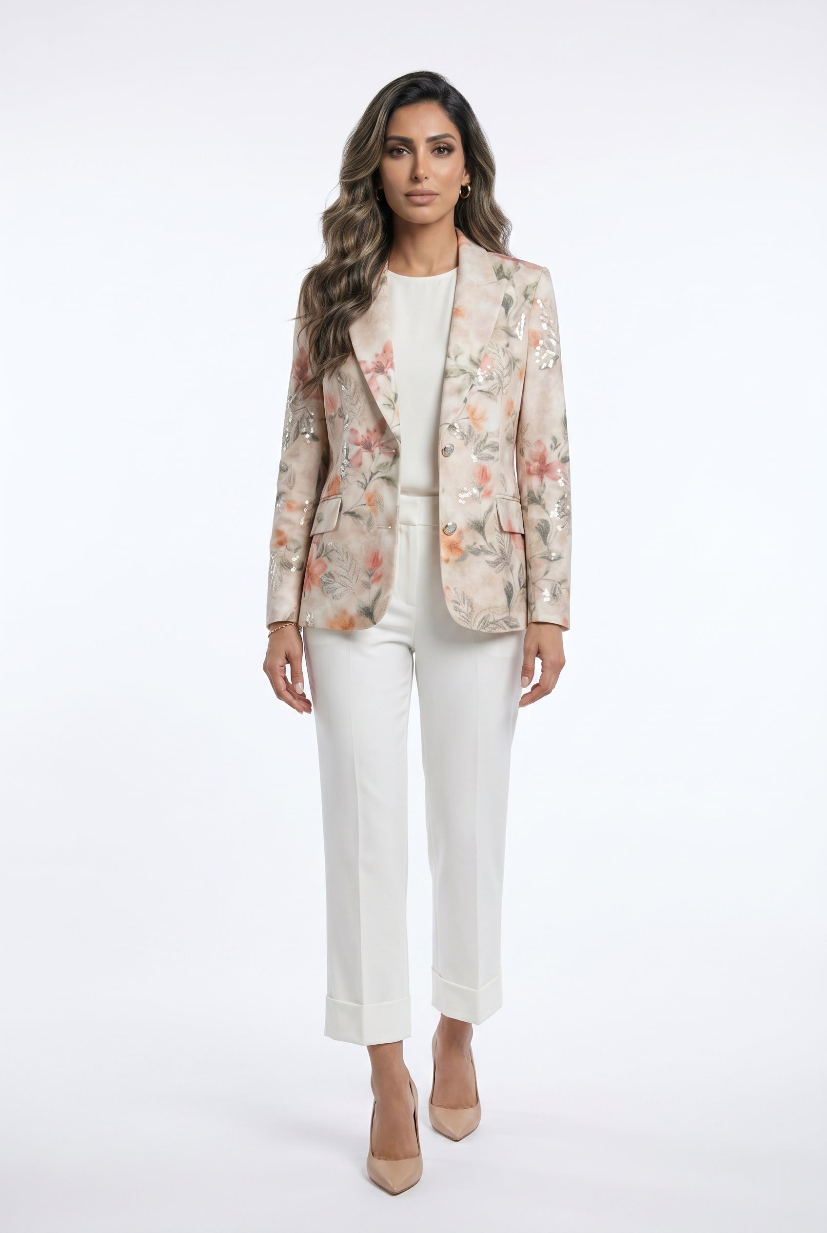 Floral Print Embroidery Jacket Amelie