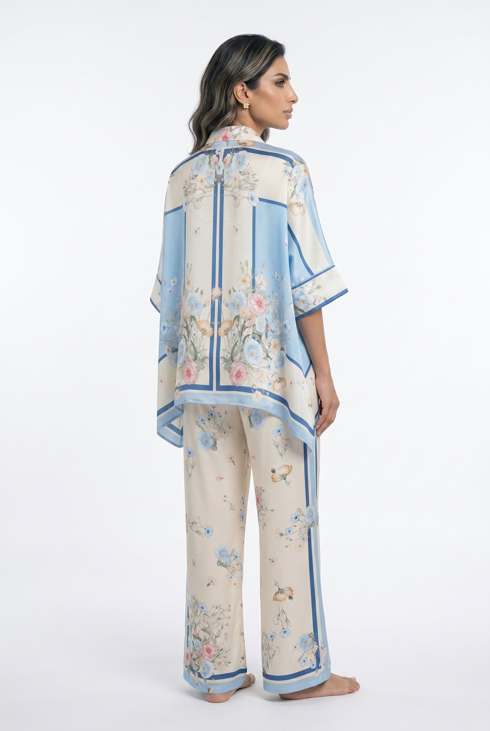Satin Cape Shirt and Pants KD8871/99VS-6