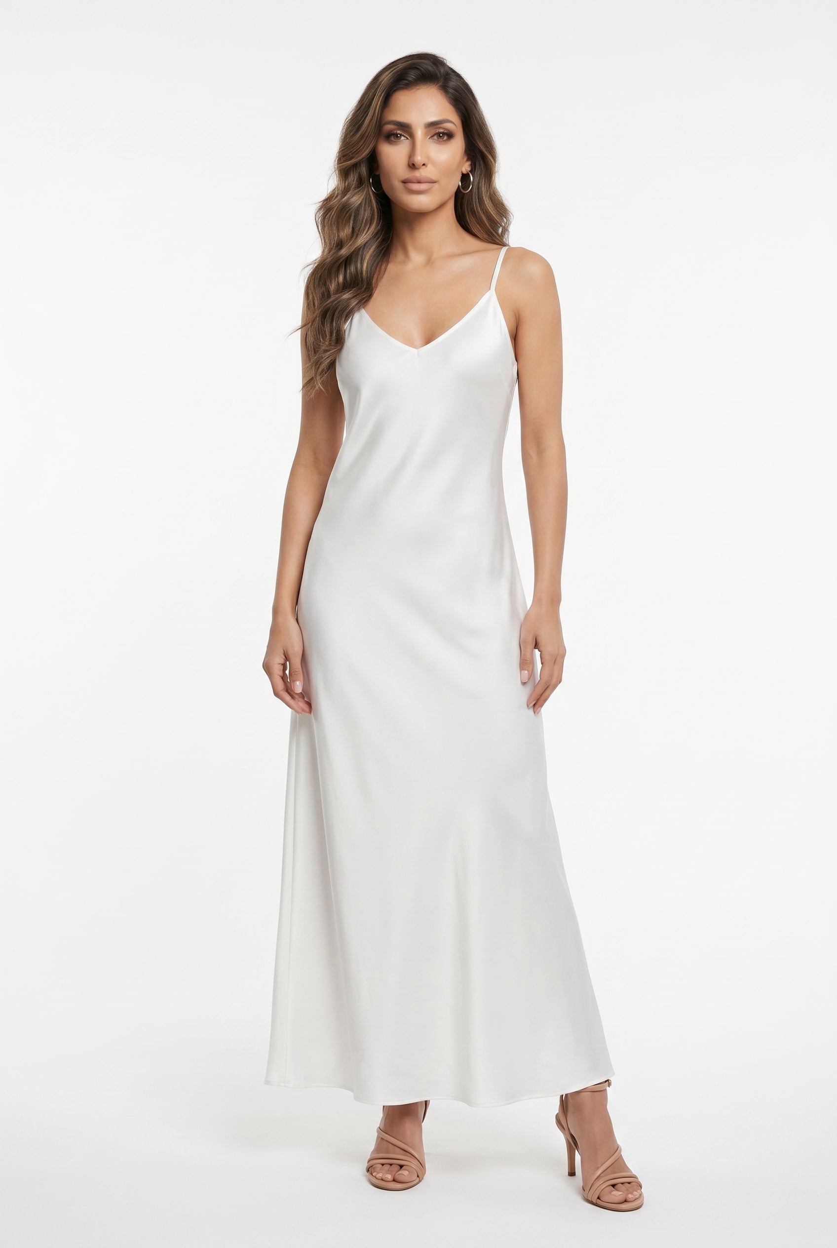 Satin Sleeveless Dress KD7505VS-2