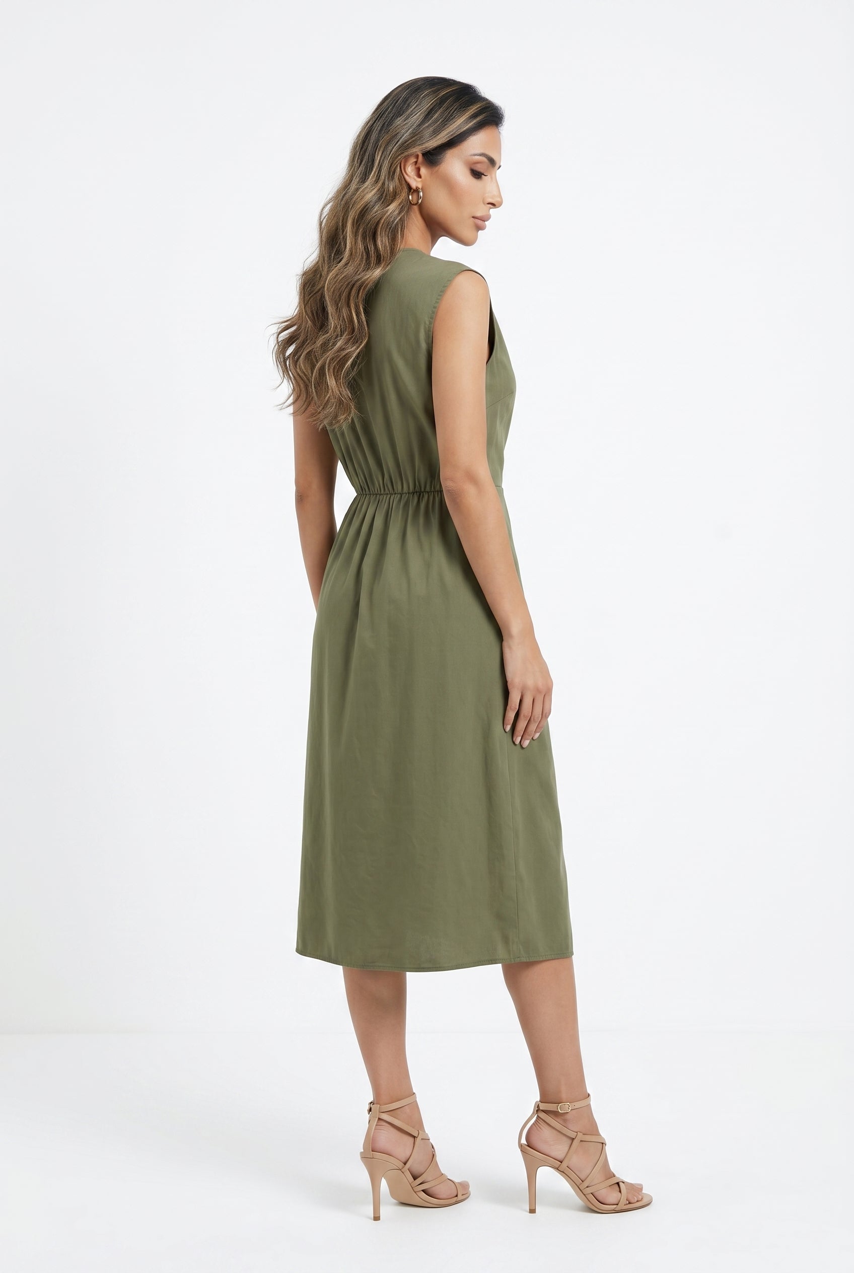 Sleeveless Wrap Dress TDM28526