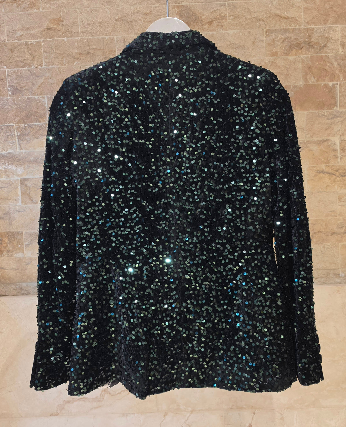 33887 Green Sequin Jacket