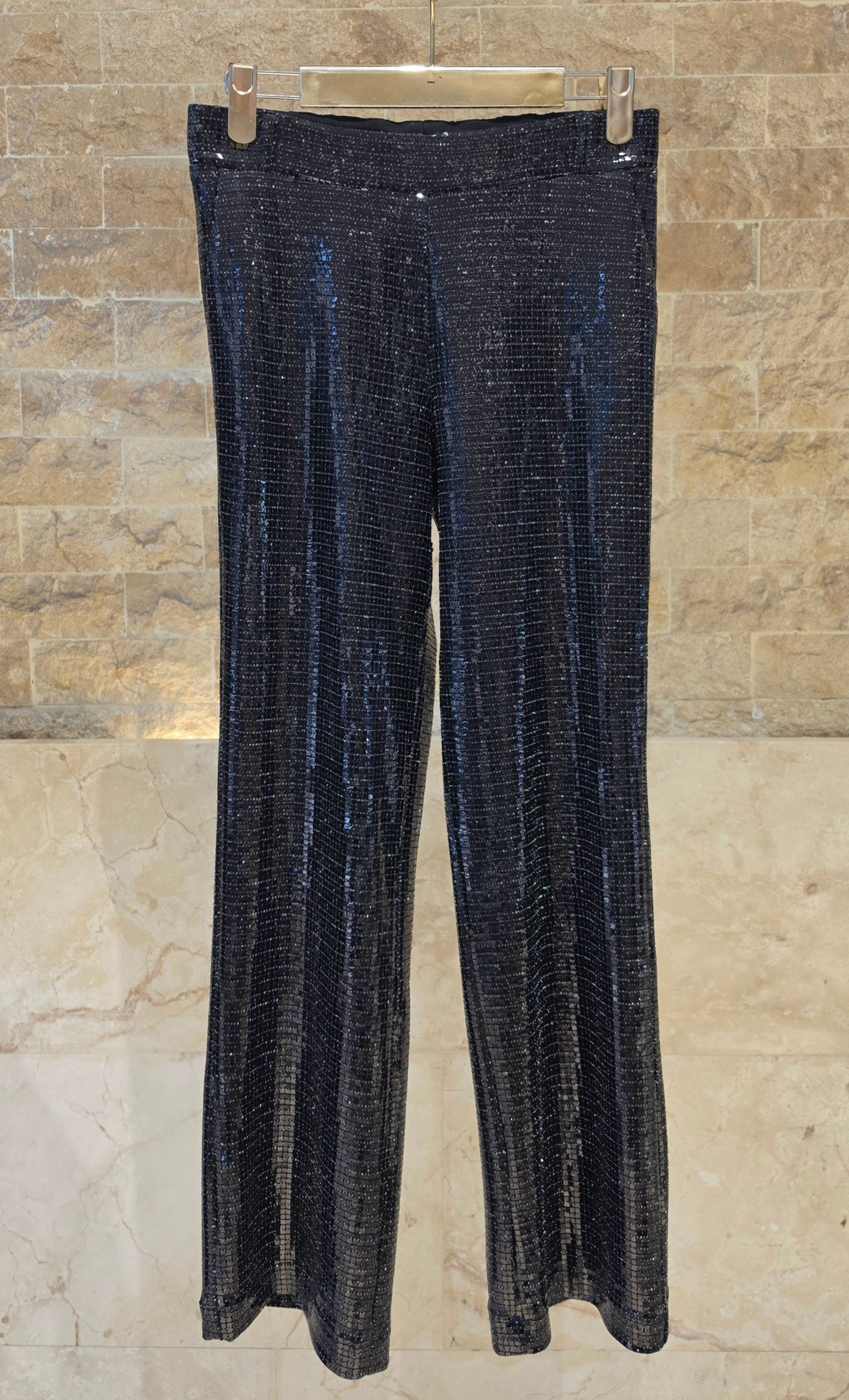 Black Sequin Jacket and Trouser Set 33858/33859
