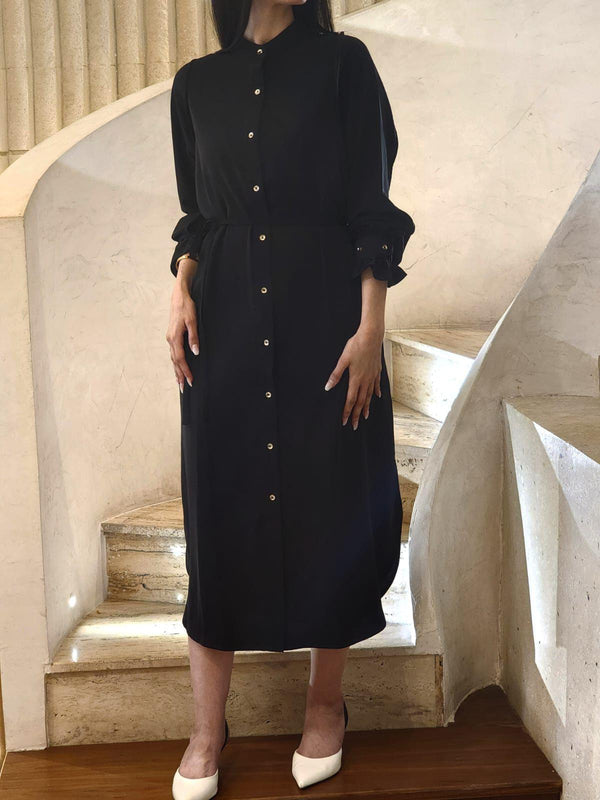 Buttoned Long Dress - COAID2039