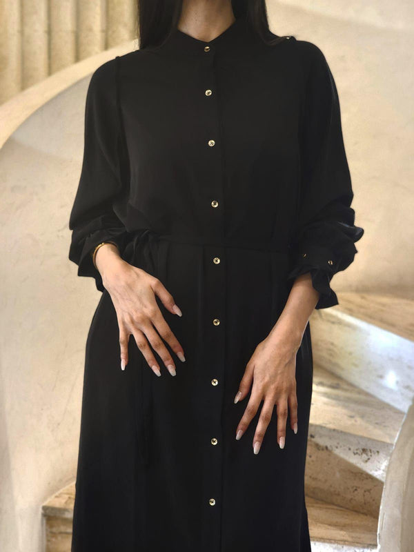 Buttoned Long Dress - COAID2039