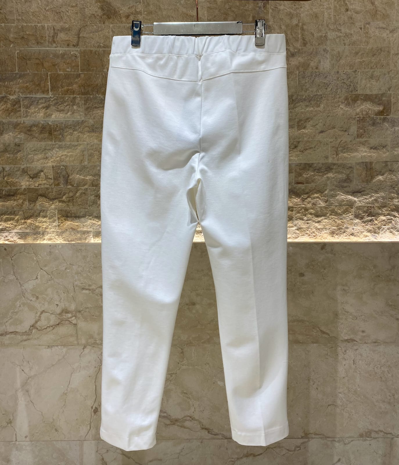23517 Milano Slim Cut Oversized Stretch Pants - Brown Loft
