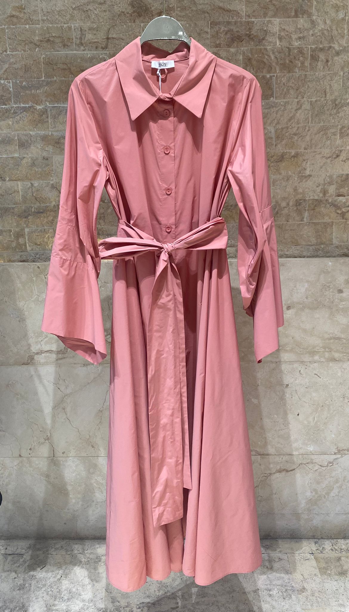 26SS-BZ2160 Belted Maxi Dress - Brown Loft