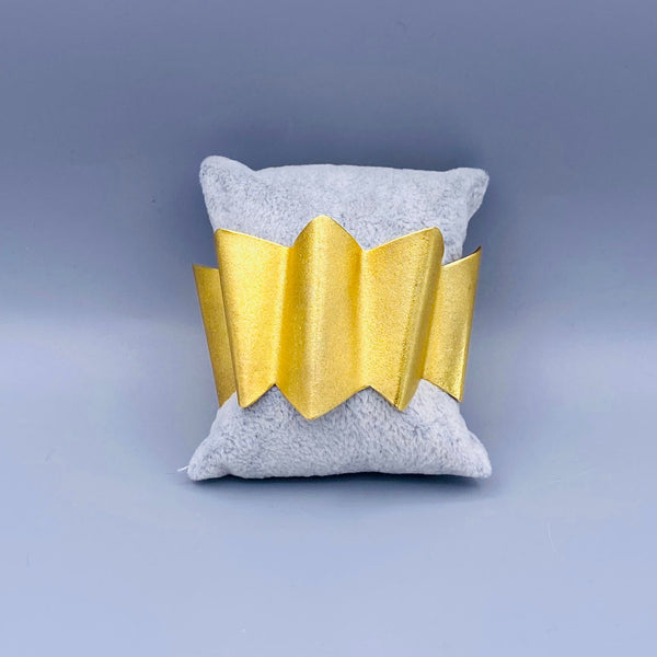 Asymmetric Wide Brass Open Cuff