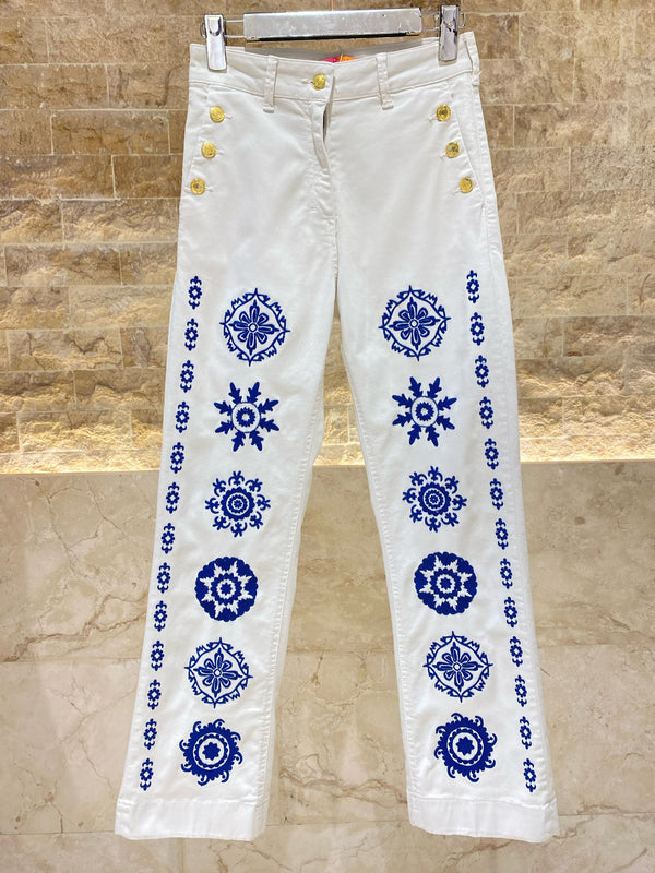 Flared Denim Pants - 32111