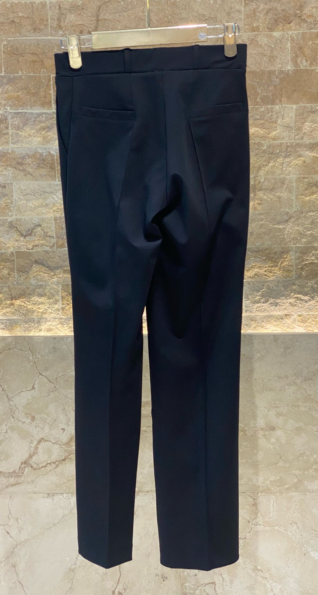 Elastic Waistband Stretch Knit Pants - 32187 - Brown Loft