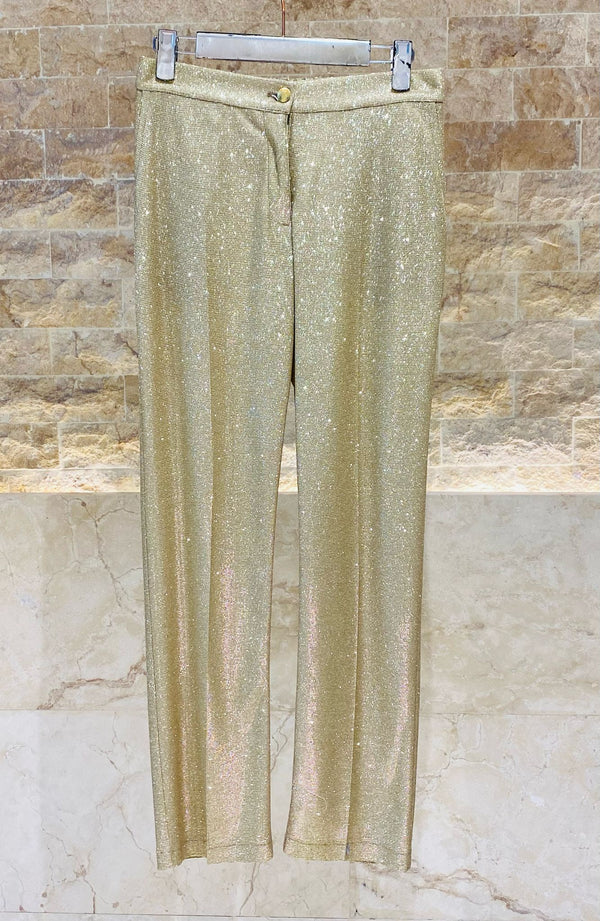 Buttoned Zippered Straight Leg Pants - 32232