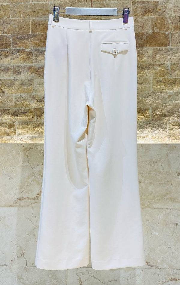 Flowing Straight Crepe Pants - 32410