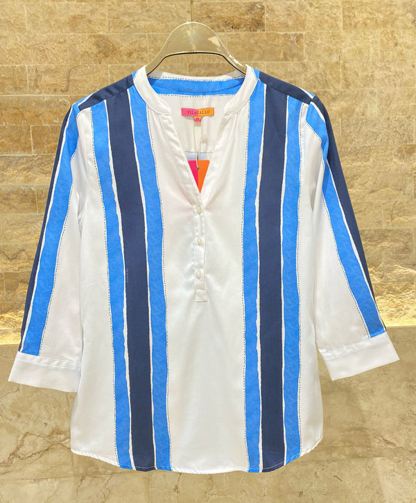 Carlota V Neck Half Buttoned Shirt - 32420
