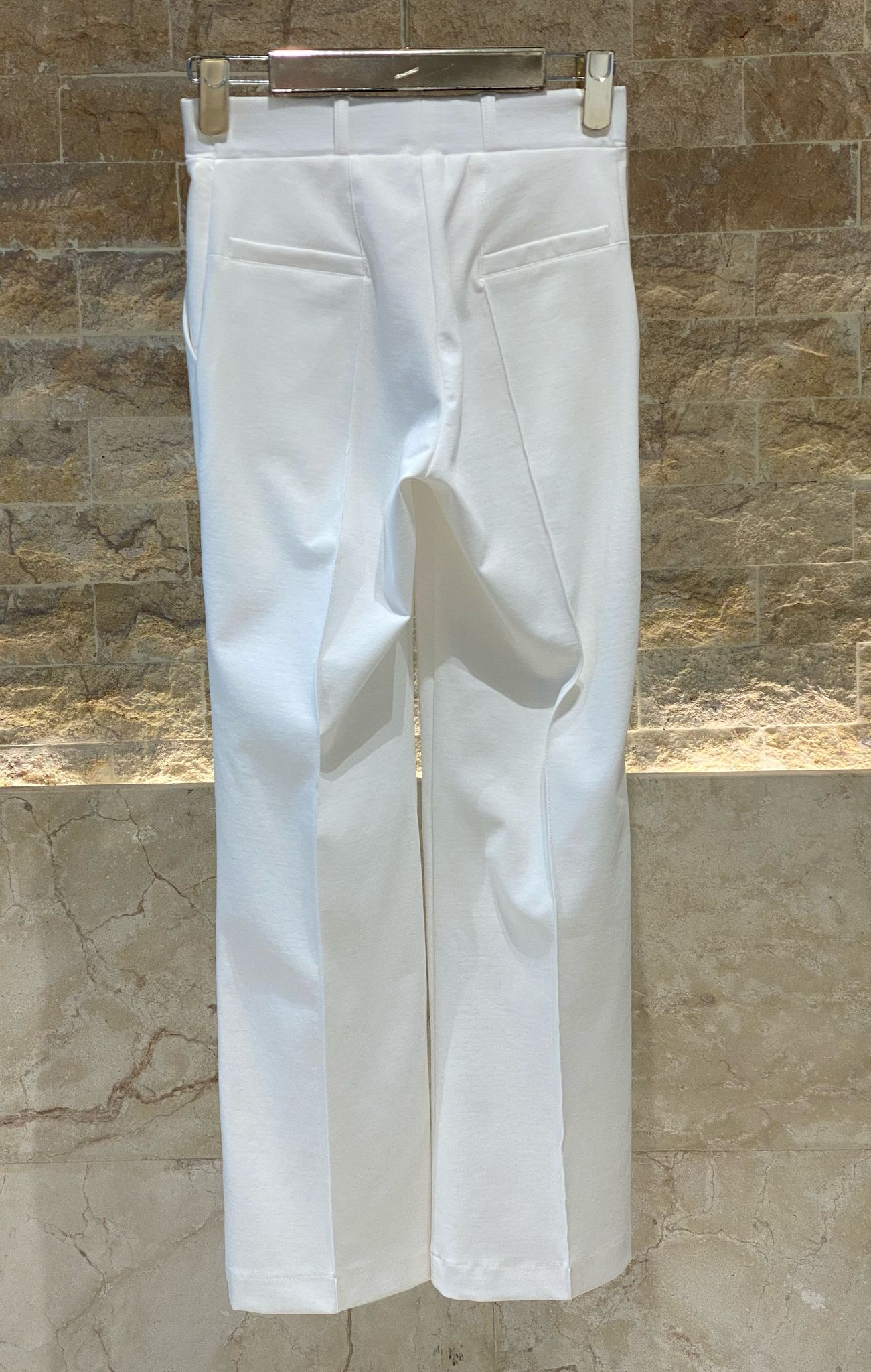 Elastic Waistband Stretch Knit Pants - 32545 - Brown Loft