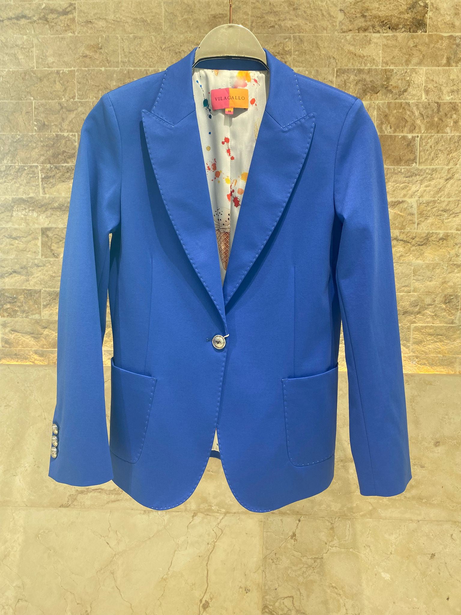 33332 Classic Lapel Jacket - Brown Loft