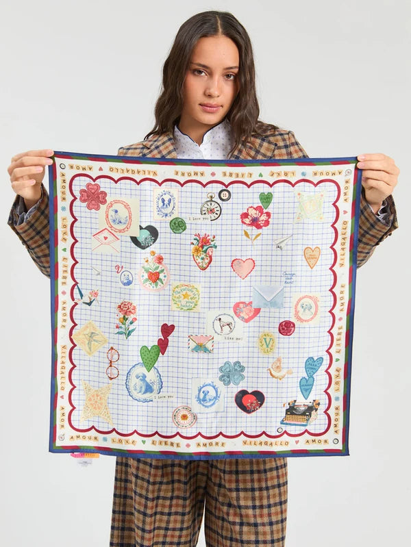 Mini Love Silk Scarf 34200
