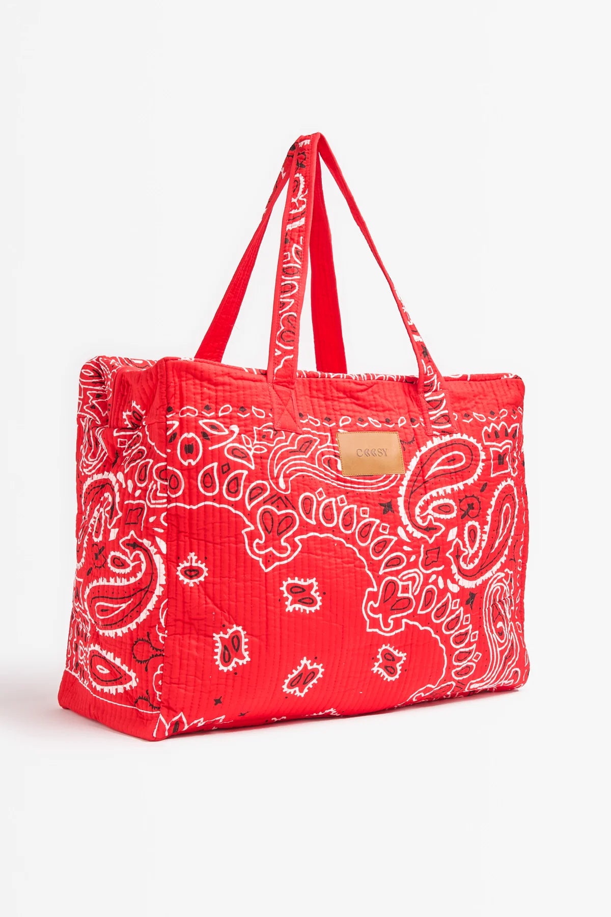Bohara Quilted Shopper Bag حقيبة تسوق مبطنة