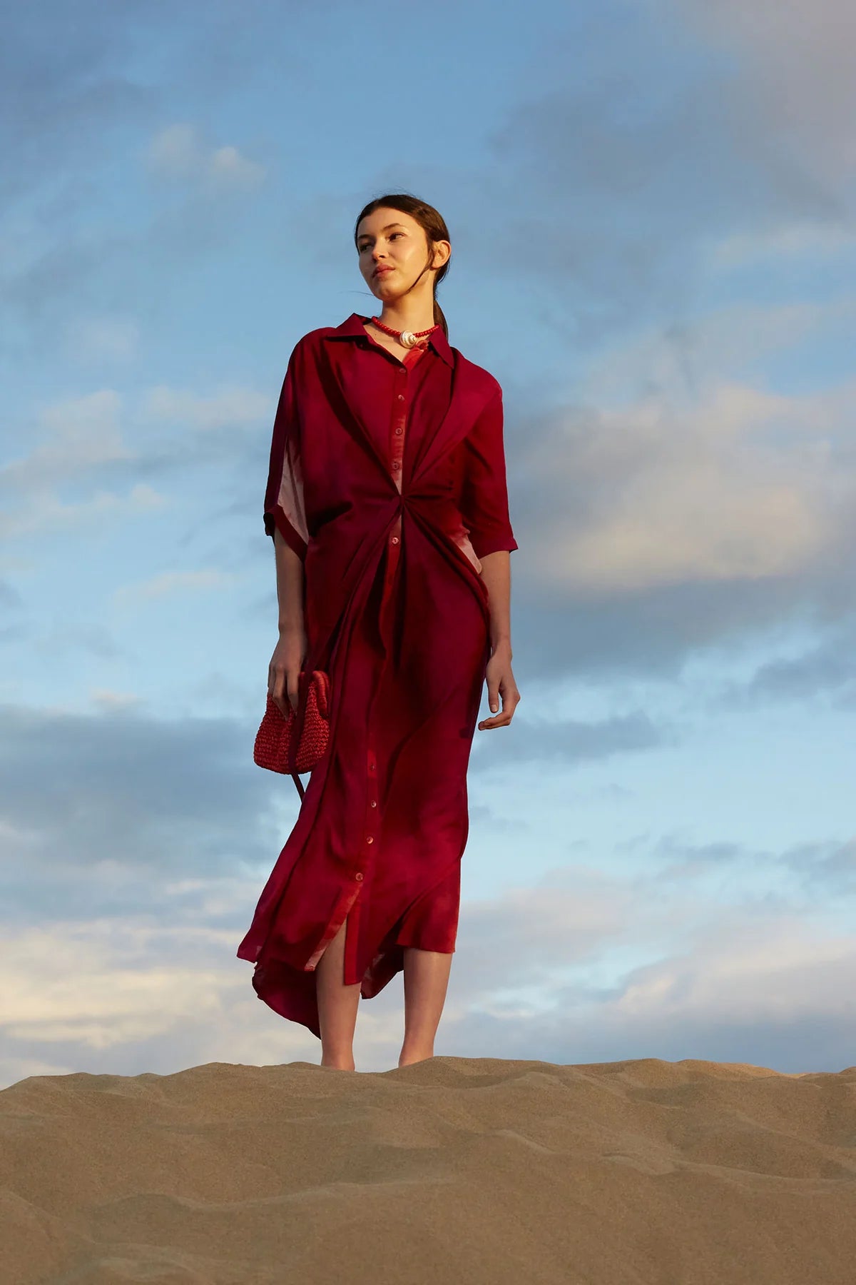 Nubiana Tie Dye Kaftan Dress فستان قفطان مصبوغ بربطة العنق