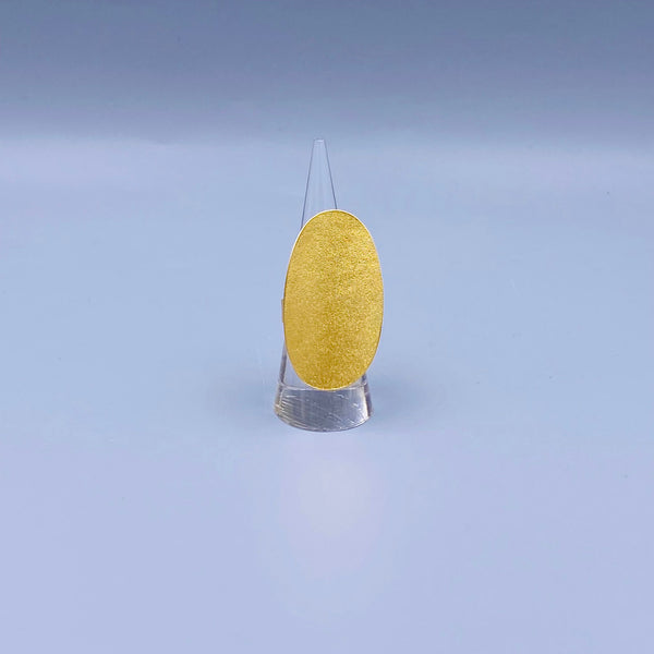 Oblong Shape Adjustable Brass Rings - 4007