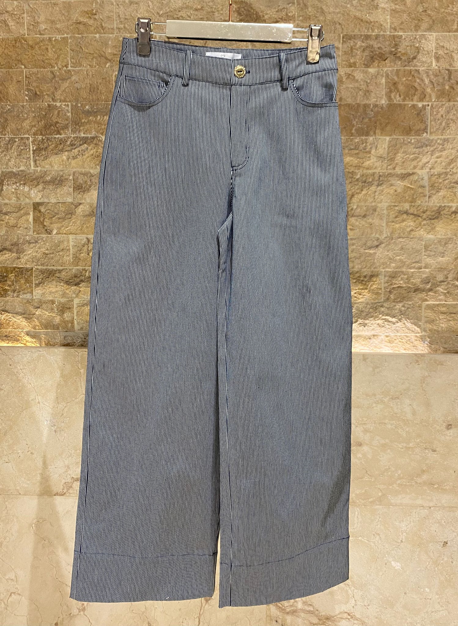 LS2602036/4016 Pinstripe Jacket and Pants سترة وبنطال مخطط - Brown Loft