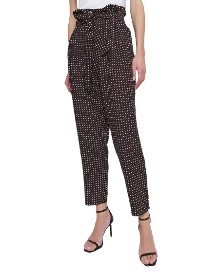 Polka Dot Pleated Pants - 43-5070