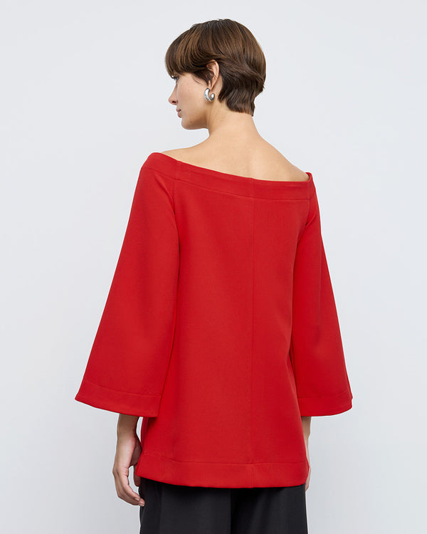 Crepe Top with Flare Sleeves - 44-2162