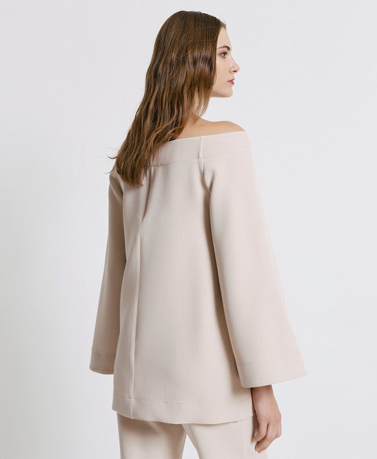 Crepe Top with Flare Sleeves - 44-2162