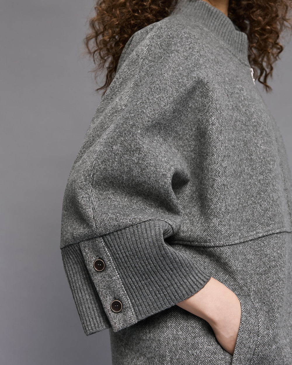 54-9018 Oversized Coat - Brown Loft