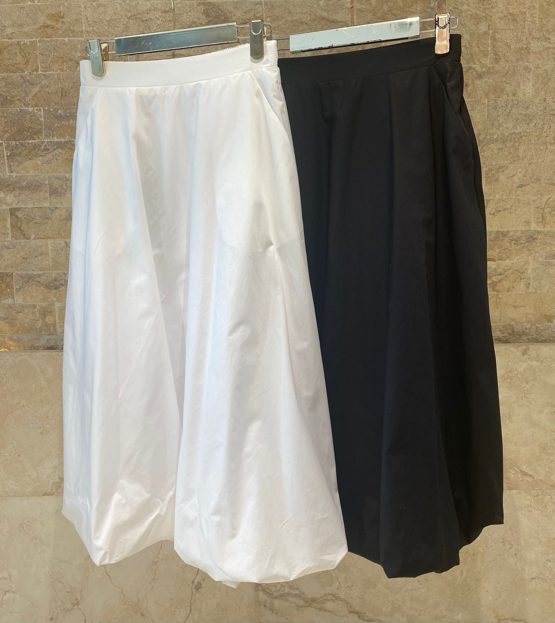 63-6012 Midi Balloon Skirt - Brown Loft
