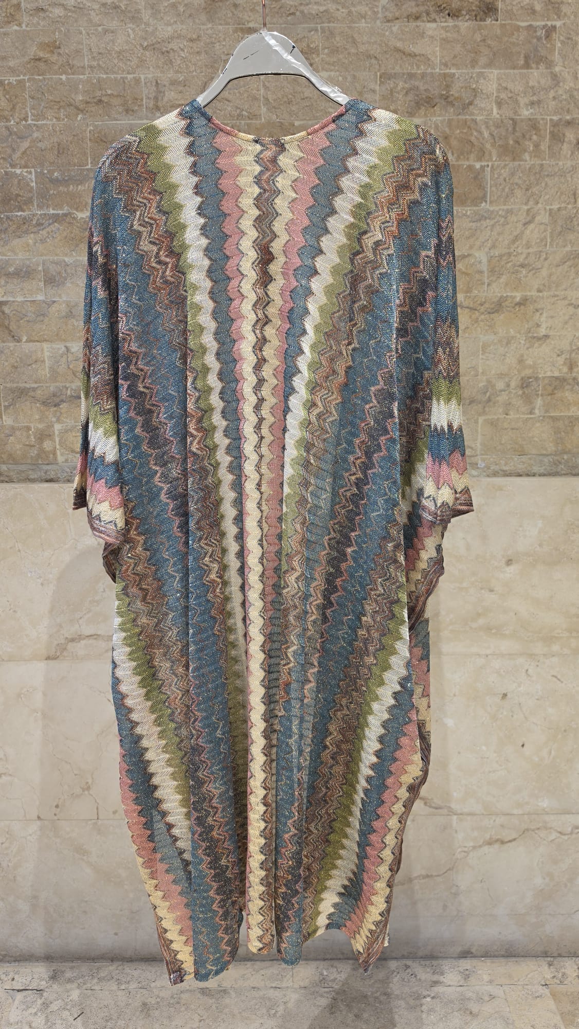 67169 Knit Lurex Long Cardigan