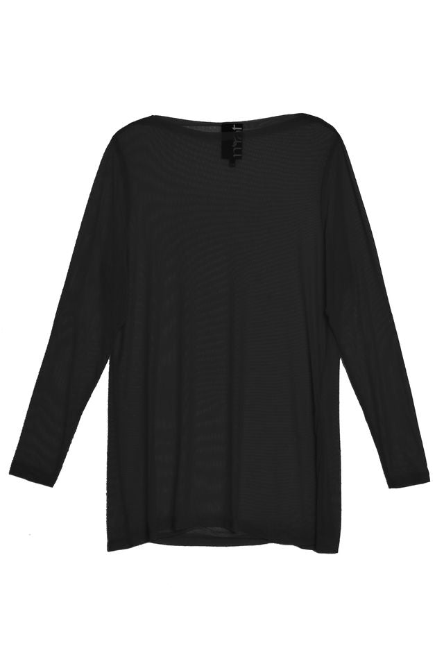 Sheer Mesh Long Sleeve Top 8601.1076