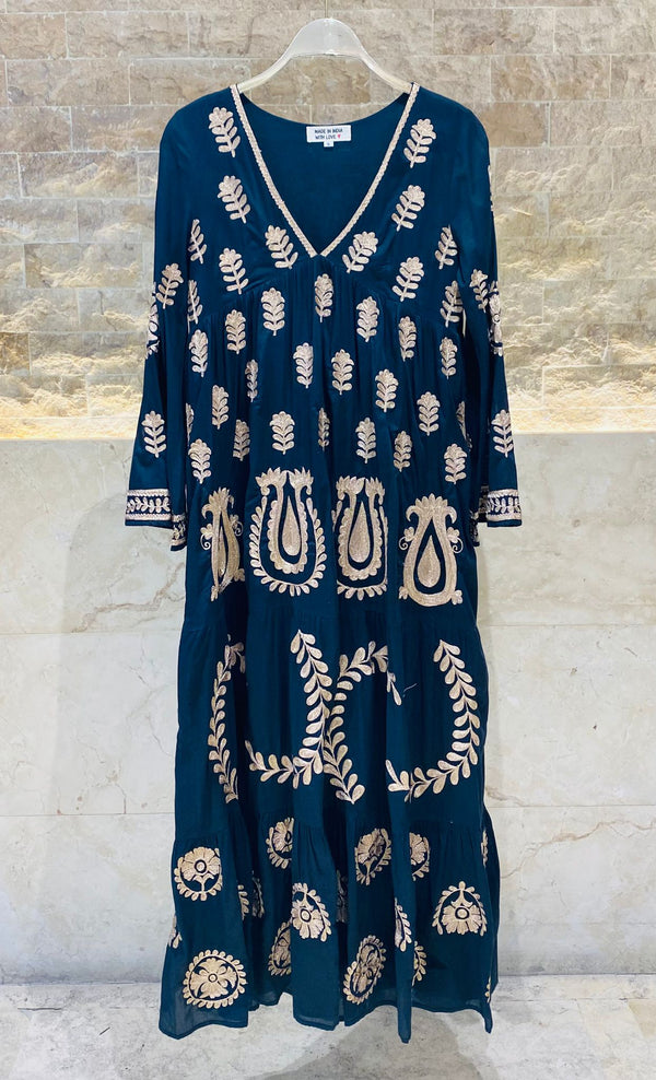 Black Long Kaftan Dress