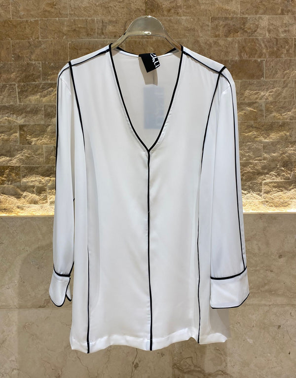 Oversized Top with Piping - 8201.1011