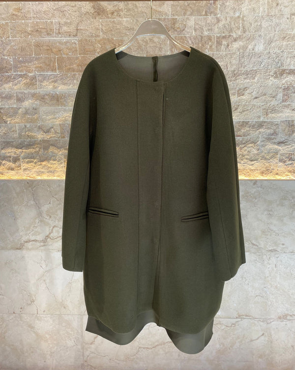 Long Back Oversized Wool Coat - 8203.4021