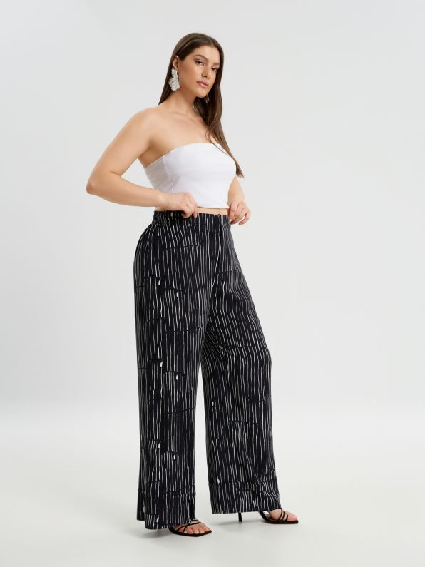 Oversized Wide Leg Pants - 8301.2046 - Brown Loft